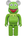 Bearbrick x The Muppets Kermit The Frog 1000%Green