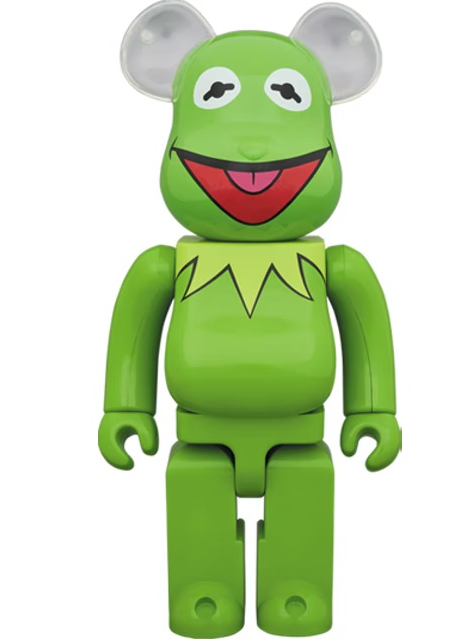 Bearbrick x The Muppets Kermit The Frog 1000%Green