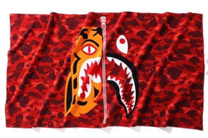 Bape Colour Camo Tiger Shark Towel