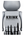 Bearbrick Krink 100% & 400% Set Silver