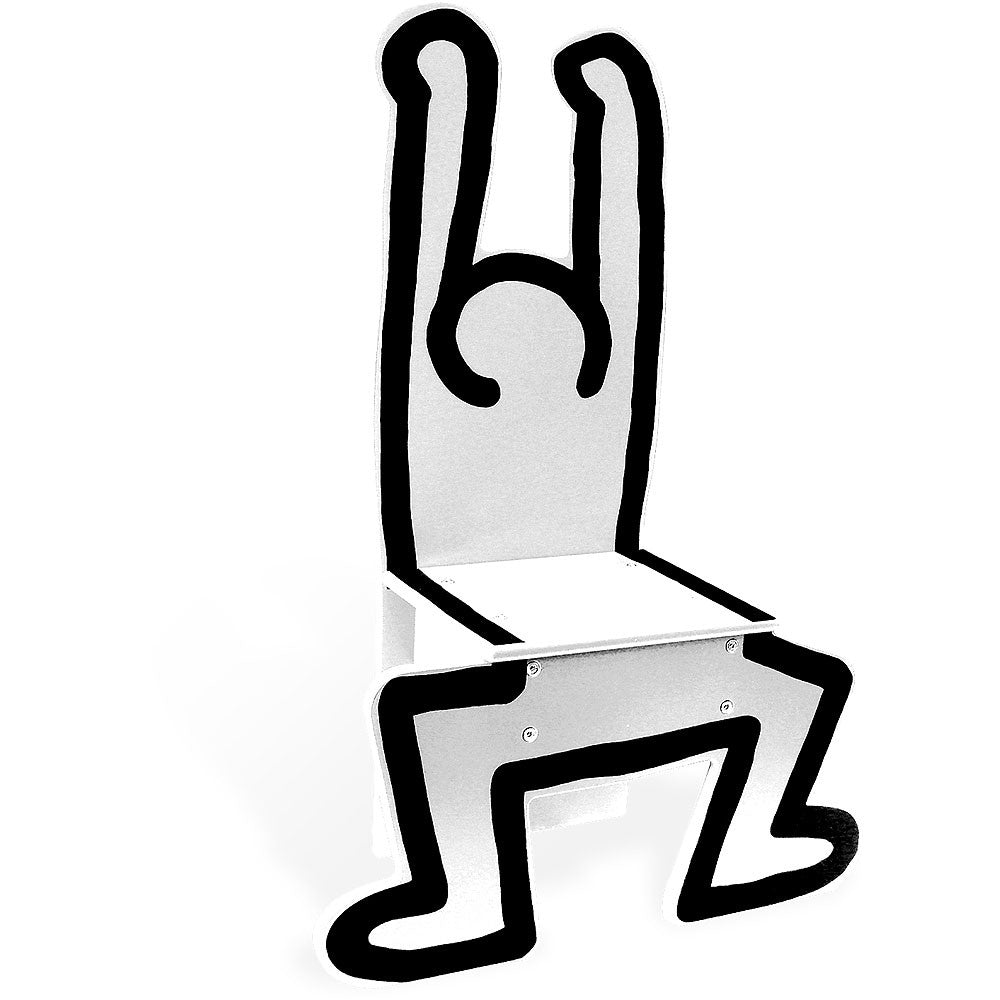 CHAISE BLANCHE KEITH HARING WHITE