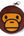 A BATHING APE KIDS BAPE MILO FACE CARD CASE