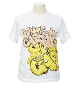 CDG Shirt x KAWS T-shirt White/Yellow