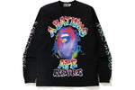 Load image into Gallery viewer, BAPE x READYMADE Spray Wide L/S Tee Black
