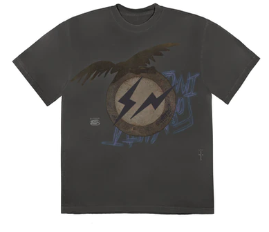 Travis Scott Cactus Jack For Fragment Create T-shirt Washed Black
