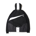 Load image into Gallery viewer, NIKE NSW SWOOSH WVN LND JKT BLACK/ANTHRACITE/WHITE
