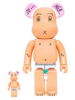 Load image into Gallery viewer, Bearbrick The 3125C x OBJECTIVE x Medicom Toy “EDC” Clot Edison Chen 100% &amp; 400% Set
