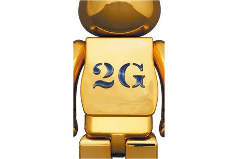 Bearbrick Sorayama x 2G 100% & 400% Set Gold Ver.