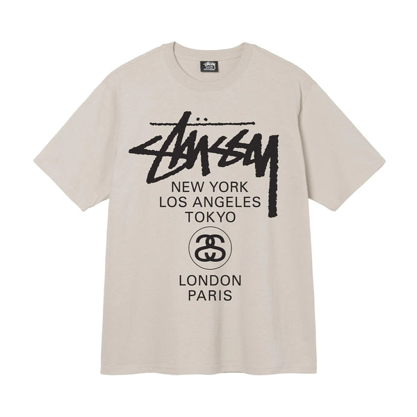 Stussy WORLD TOUR TEE Smoke