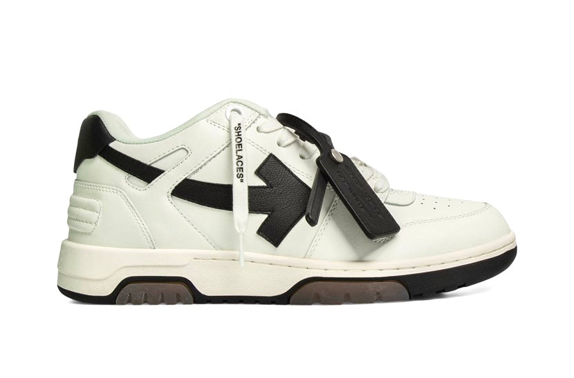 OFF-WHITE Out Of Office OOO Low Tops White Black