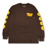 Load image into Gallery viewer, Be Happy LS Tee Brown
