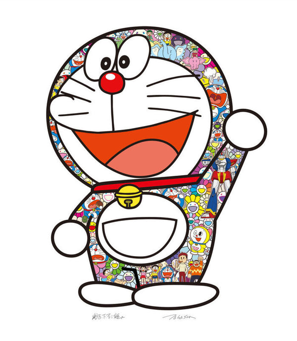Takashi Murakami Doraemon: Hip Hip Hurrah !, 2020 (Framed) Ed. Of 300
