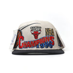 Load image into Gallery viewer, VINTAGE CHICAGO BULLS 1996 NBA CHAMPIONS LOCKER ROOM SNAPBACK CAP WHITE
