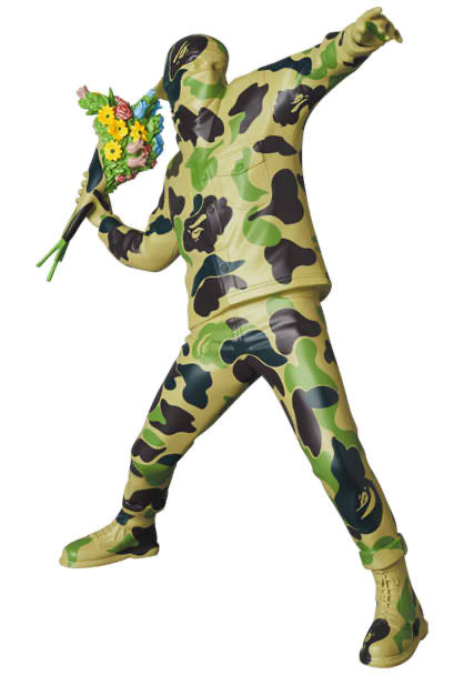 Banksy BRANDALISM × BAPE FLOWER BOMBER 2020