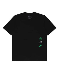 AAPE TEE APE HEAD BLACK VIOLET