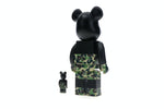 Load image into Gallery viewer, Bearbrick BAPE Mickey Mouse 100% &amp; 400% Set Black/Green Camo
