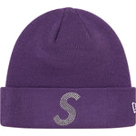 Load image into Gallery viewer, Supreme / New Era / Swarovski S Logo Beanie Purple
