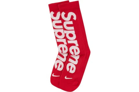Supreme Nike Lightweight Crew Socks Red