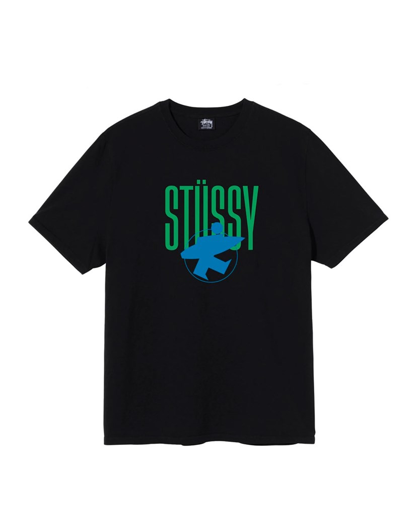 Stussy Surfman Pig Dyed Black