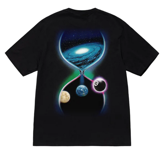 STUSSY GALAXY TEE BLACK
