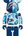 Bearbrick x BAPE ABC Camo Shark Chogokin 200% Blue