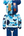 Bearbrick x BAPE ABC Camo Shark Chogokin 200% Blue